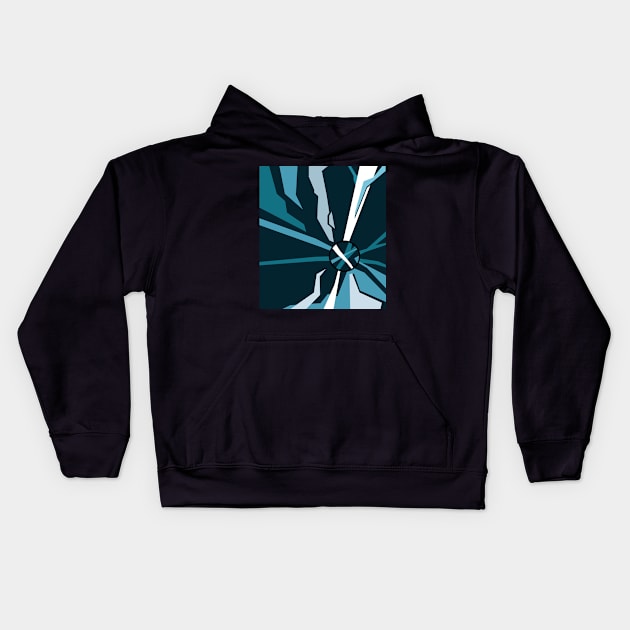 Winter colors abstraction Kids Hoodie by BumbleBambooPrints